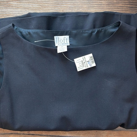 NWT Ann Taylor black stretch fitted trouser top - Picture 2 of 4